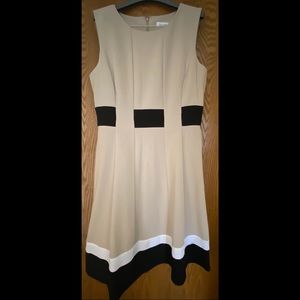 Clavin Klein sleeveless A-line dress, size 8, lined